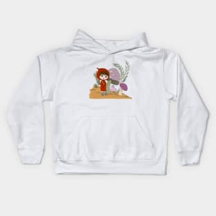 mushroom garden Kids Hoodie